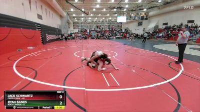 190 lbs Round 2 (4 Team) - Jack Schwartz, Castle View vs Ryan Banks, Rock Canyon