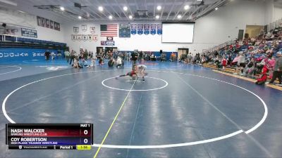 71-77 lbs Semifinal - Nash Walcker, Rawlins Wrestling Club vs Coy Robertson, High Plains Thunder Wrestling