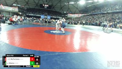 4A 285 lbs Champ. Round 1 - Zachary McFarlane, Kennedy Catholic vs Jesse Mains, Emerald Ridge