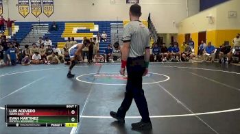 120 lbs Finals (8 Team) - Luis Acevedo, South Dade vs Evan Martinez, Osceola (Kissimmee)
