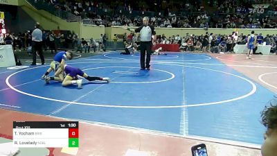 96 lbs Round Of 16 - Ty Yocham, Bristow vs Ronnie Lovelady, Noble MS