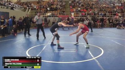 122 lbs Cons. Round 1 - Gabe Stevens, Swanton vs Tristin Falcione, N/A