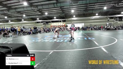 135 lbs Consi Of 16 #2 - Dimetry Molina, Silverback Wrestling Club vs Lane Gudenkauf, McDominate Training Center