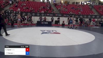 57 kg Semis - Cole Speer, Seasons Freestyle Club vs Thomas Banas, Illinois