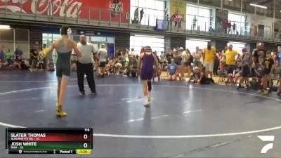 116 lbs Round 7 (10 Team) - Josh White, RWA vs Slater Thomas, Alburnette WC