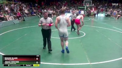 215 lbs Champ. Round 1 - Shaun Glass, New Palestine vs Aidan Hinchee, North Vermillion