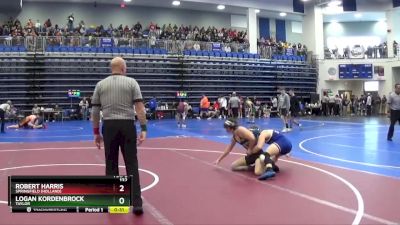 132 lbs Cons. Round 2 - Robert Harris, Springfield (Holland) vs Logan Kordenbrock, TAYLOR