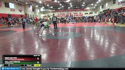 100 lbs Round 4 - Waylon Fry, Victory School Of Wrestling vs William Dircks, Scoring Edge