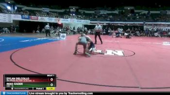 132 lbs Semis (4 Team) - Reed Rader, Cox vs Dylan Delcollo, Delaware Military Acad (DE)