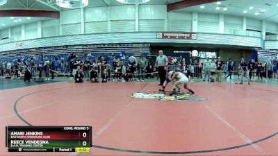 92 lbs Cons. Round 5 - Amari Jenkins, Bad Karma Wrestling Club vs Reece Vendegna, B.A.M. Training Center