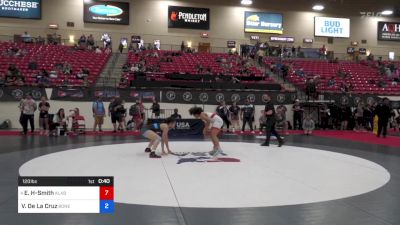 120 lbs Cons 4 - Evelyn Holmes-Smith, Alabama vs Violet De La Cruz, Boneyard Wrestling Academy