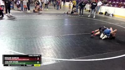 59 lbs Cons. Round 2 - Colton Haag, Nebraska Elite Wrestling Club vs Edgar Garcia, Colorado Outlaws Youth Wrestling