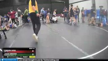 70 lbs Jaxon Brooks, Team Bear White vs Carson Goss, JET