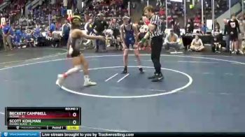 102 lbs Round 3 (4 Team) - Beckett Campbell, Hudson vs Scott Kohlman, Dundee Black