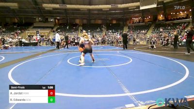 130 lbs Semifinal - Aubrey Jardot, Perry Wrestling Academy vs Raelynn Edwards, Scissortail Wrestling Club