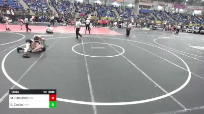 130 lbs Consi Of 8 #1 - Michael Banuelos, Steel City Reloaded vs Elijah Casias, Fort Lupton