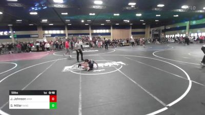 58 lbs Consi Of 8 #2 - Jozie Johnson, Vasky Bros vs Gavin Miller, Rancho Bernardo WC