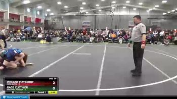 120 lbs Round 1 (8 Team) - Vincent Mayberry, Iowa Black vs Gage Clothier, Montana Maroon