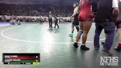 4A-215 lbs Quarterfinal - Noah Flores, Sallisaw vs Gunner Wilson, Catoosa