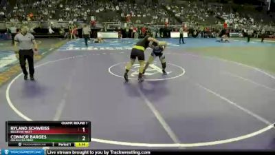 Champ. Round 1 - Connor Barges, Creighton Prep vs Ryland Schweiss, Bellevue West