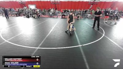 106 lbs Cons. Semi - William Mattert, Askren Wrestling Academy vs Noah Walker, Ellsworth Wrestling Association