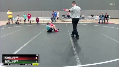 72 lbs Round 3 (10 Team) - Owen Macoff, Terps Xpress vs Bowen Lefler, Wolfpack WC