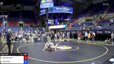 160 lbs Cons 64 #2 - Zachary Meisenzahl, West Virginia vs Elijah Schunke, South Dakota