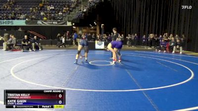 170 lbs Champ. Round 2 - Tristan Kelly, McKendree University vs Katie Gakin, Emory & Henry