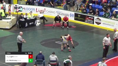 112 lbs Consi Of 8 #1 - Leila Light, Bermudian Springs vs Holly McKinney, Souderton