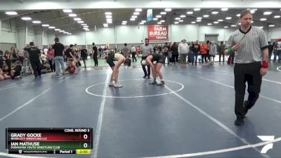 132 lbs Cons. Round 3 - Grady Gocke, River City Wrestling LLC vs Ian Mathuse, Powhatan Youth Wrestling Club