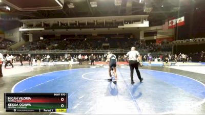 120 lbs Quarterfinal - Kekoa Ogawa, Central Catholic vs Micah Viloria, Merrill West