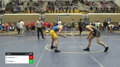 141 lbs Semifinal - Brandon Cannon, Ohio State vs Briar Priest, Pittsburgh