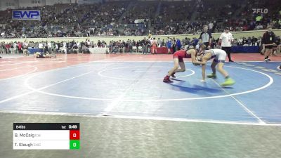 84 lbs Consi Of 16 #1 - Beaux McCaig, Elgin Wrestling vs Thomas Slaugh, Chickasha Wrestling