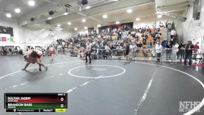 285 lbs Semifinal - Brandon Bass, Servite vs Sultan Jasem, Highland