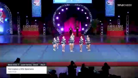 Harrington Little Spartans - Youth Cheer [2021 Show Cheer 3 - Junior Varsity - Small Day 2] 2021 Pop Warner National Cheer & Dance Championship