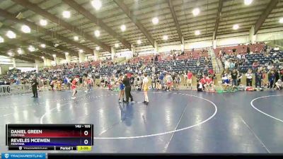 105 lbs Semifinal - Daniel Green, Montana vs Reveles Mcewen, Montana