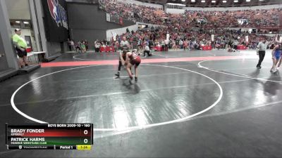 160 lbs Cons. Round 3 - Patrick Harms, Monroe Wrestling Club vs Brady Fonder, Kimberly