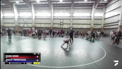 49 lbs Round 2 - Cohen Senne, MT vs Oakley Fredrickson, UT