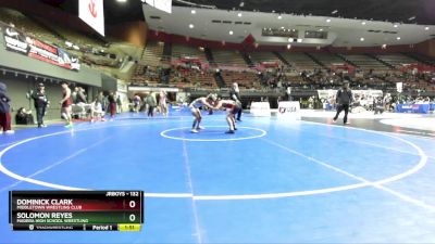 132 lbs Quarterfinal - Dominick Clark, Middletown Wrestling Club vs Solomon Reyes, Madera High School Wrestling