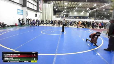 116 lbs Quarterfinal - Iain Cruz, Tallwood Wrestling Club vs Kenneth Griffin, Heavy Hitting Hammers