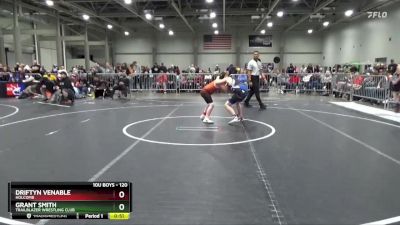 120 lbs Cons. Round 2 - Grant Smith, Trailblazer Wrestling Club vs Driftyn Venable, Holcomb