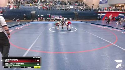 113 lbs Semifinal - Vinny Tindal, Allen vs Sebastian Trevino, Conroe The Woodlands