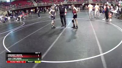 110 lbs Quarterfinal - Vincent White, Big Red Wrestling Club vs Coy Childers, Nebraska Elite Wrestling Club