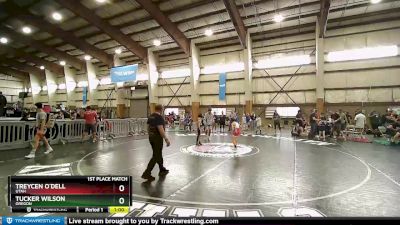 65 lbs 1st Place Match - Treycen O`Dell, Utah vs Tucker Wilson, Oregon