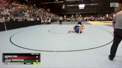 5A-165 lbs Quarterfinal - Jayden Ford, Maize vs Logan Warkentine, Andover