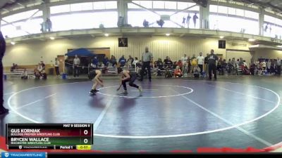 63 lbs Champ. Round 3 - Gus Korniak, Bulldog Premier Wrestling Club vs Brycen Wallace, Rochester Wrestling Club