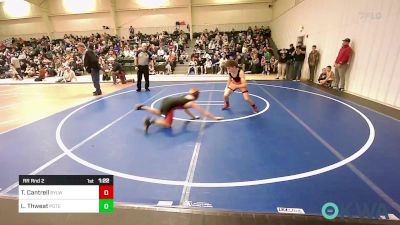 112 lbs Rr Rnd 2 - Trevor Cantrell, Roland Youth League Wrestling vs Landon Thweat, Poteau Youth Wrestling Academy