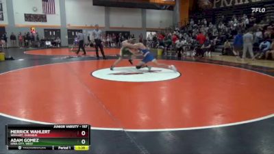 157 lbs Quarterfinal - Merrick Wahlert, Wahlert, Dubuque vs Adam Gomez, Iowa City, West