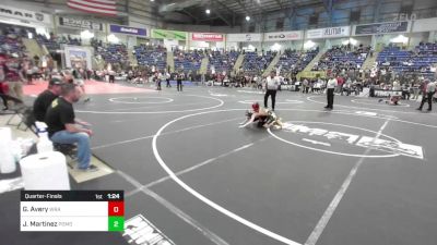 77 lbs Quarterfinal - Gage Avery, Wranglers Wrestling vs Jeremiah Martinez, Pomona Elite