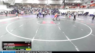 184 lbs Quarterfinal - Cody Carson, Valley Wrestlng Club vs Jacob Henson, Central Methodist